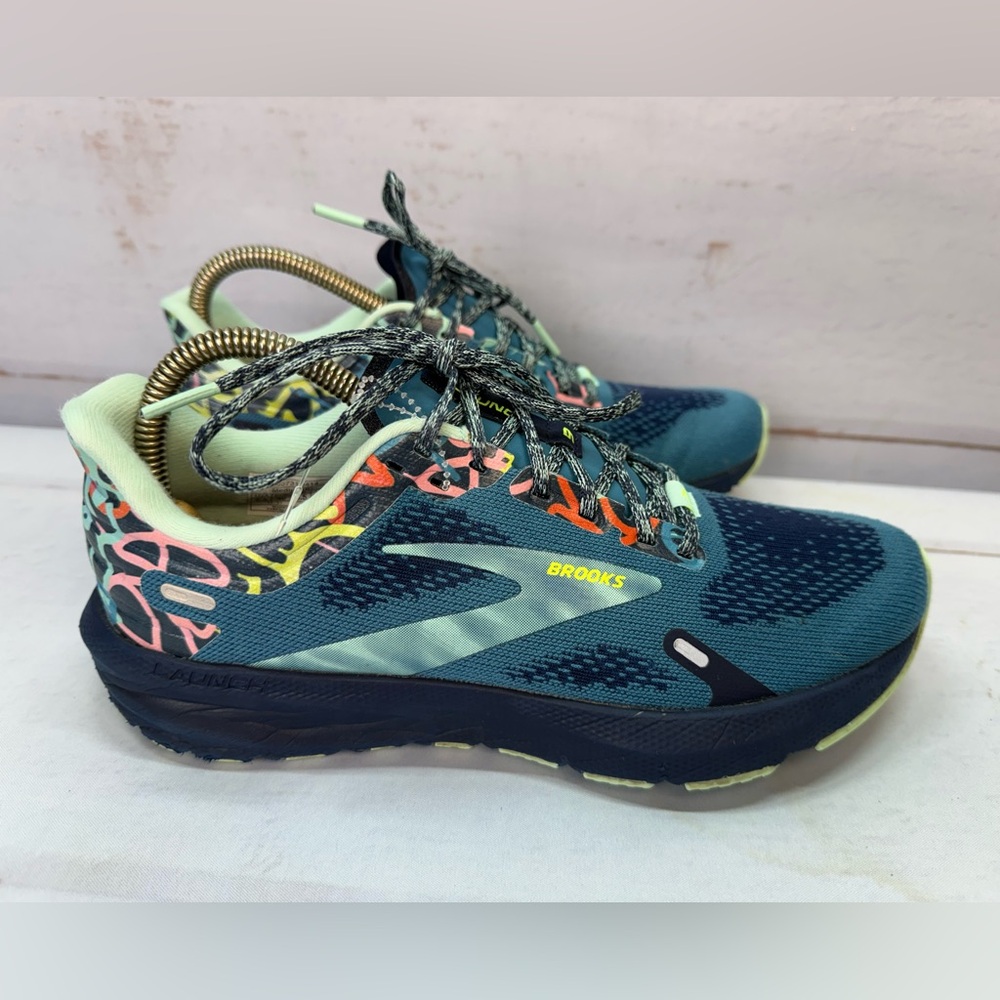 Brooks Launch 9 Women’s Sz 8.5 Blue Running Shoes 1203731B414 Athletic Sneakers